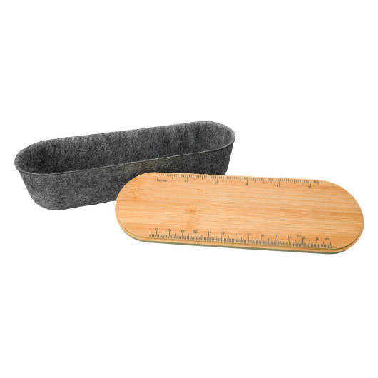 RPET Bamboo Utility Cases Ruler and Case